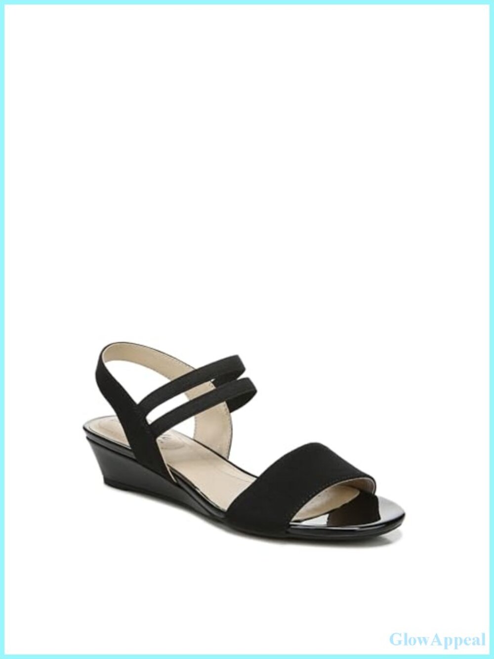 Wedge Sandal Soft System Comfort Elastic Slingback Low Heel Dressy Casual